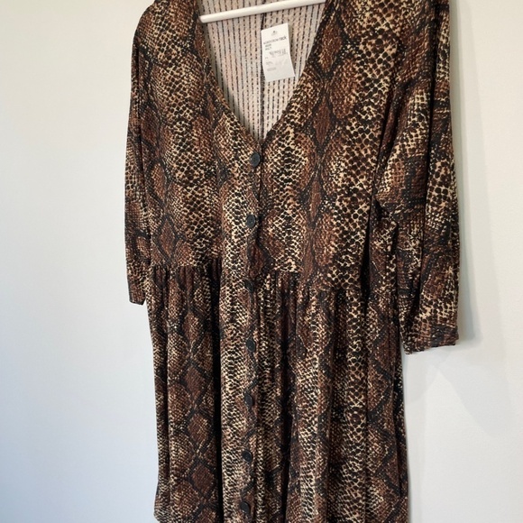Cotton Emporium Snake Print Women's Dress - Picture 3 of 8